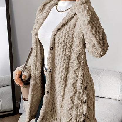 Women's Winter Long Hooded Cardigan Coat